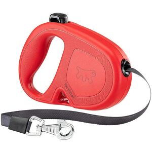 Ferplast Dog Leash - Adjustable Retractable Lead for Medium and Large Dogs - Red Ferplast Dog Leash - Adjustable Retractable Lead for Medium and Large Dogs - Red