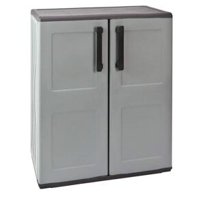 Armario de almacenamiento mediano Artplast - Estantes ajustables y bisagras de acero Armario de almacenamiento mediano Artplast - Estantes ajustables y bisagras de acero