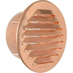 LA VENTILAZIONE GTR80R - Copper Round Ventilation Grille - Air Passage 28-65 cm² LA VENTILAZIONE GTR80R - Copper Round Ventilation Grille - Air Passage 28-65 cm²