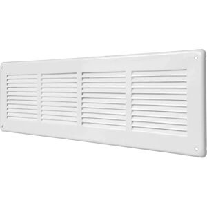 LAVENTILAZIONE White Rectangular Ventilation Grill - 440x140mm LAVENTILAZIONE White Rectangular Ventilation Grill - 440x140mm