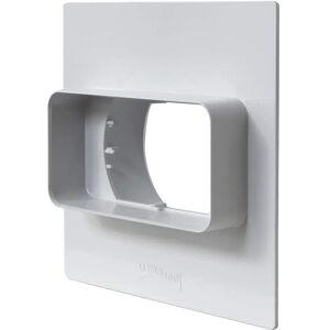 LA VENTILAZIONE PM126B Wandplatte - Rechteckig zu Rund - 120x60 mm - Weiß LA VENTILAZIONE PM126B Wandplatte - Rechteckig zu Rund - 120x60 mm - Weiß