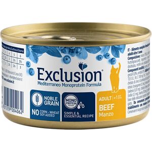 Cibo umido Exclusion Manzo per Gatti - 85g Cibo umido Exclusion Manzo per Gatti - 85g