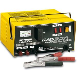 Chargeur de batterie Deca CLASS BOOSTER 220A - 12/24V, Noir, Jaune - Publicité Chargeur de batterie Deca CLASS BOOSTER 220A - 12/24V, Noir, Jaune - Publicité
