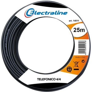 Electraline 25m Czarny Kabel Telefoniczny - Kabel Telefoniczny Electraline 25m Czarny Kabel Telefoniczny - Kabel Telefoniczny