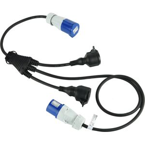 ELECTRALINE 46152 Power Splitter - 2 Schuko + 1 CEE - IP44 outdoor ELECTRALINE 46152 Power Splitter - 2 Schuko + 1 CEE - IP44 outdoor