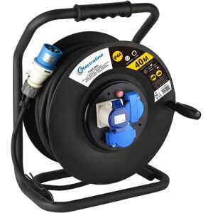 ELECTRALINE 49059 Verlengkabel - 40m, Waterdicht, IEC & Schuko ELECTRALINE 49059 Verlengkabel - 40m, Waterdicht, IEC & Schuko