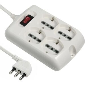 ELECTRALINE 61990 Listwa zasilająca 4 gniazda, włoski wtyczka 16A, kabel 1,5 m ELECTRALINE 61990 Listwa zasilająca 4 gniazda, włoski wtyczka 16A, kabel 1,5 m