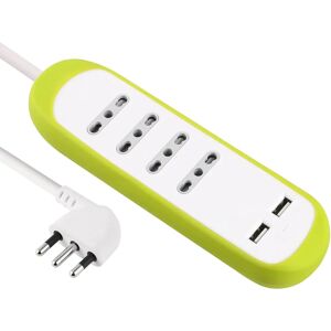 ELECTRALINE Modello 62062 Ciabatta colorata - 4 prese + 2 USB ELECTRALINE Modello 62062 Ciabatta colorata - 4 prese + 2 USB