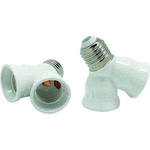 Electraline E27 Stromverteiler - Weiß - 1 Eing. 2 Ausg. Electraline E27 Stromverteiler - Weiß - 1 Eing. 2 Ausg.