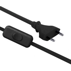 Cordon électrique Electraline - 1,5m Noir avec Interrupteur et Prise Cordon électrique Electraline - 1,5m Noir avec Interrupteur et Prise