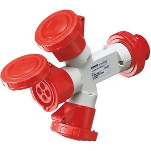 Enchufe industrial portátil Gewiss GW64068 - 3P+T, 32A, IP67 Enchufe industrial portátil Gewiss GW64068 - 3P+T, 32A, IP67