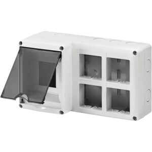 GEWISS Enclosure 2×4 Modules Gray IP40 - Electrical Enclosure GEWISS Enclosure 2×4 Modules Gray IP40 - Electrical Enclosure