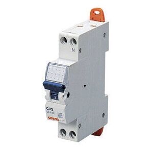 Disjoncteur GW90029 de Gewiss - 1P+N, 25A, Courbe C - Série 90 - Publicité Disjoncteur GW90029 de Gewiss - 1P+N, 25A, Courbe C - Série 90 - Publicité