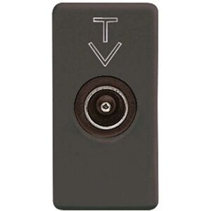 Cassetta di uscita Gewiss GW21382 - TV coassiale - Nero Cassetta di uscita Gewiss GW21382 - TV coassiale - Nero