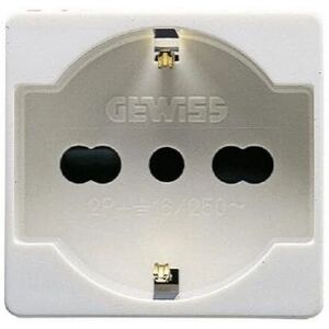 GEWISS Modello GW20246 - Presa universale - 250V 16A - Bianco GEWISS Modello GW20246 - Presa universale - 250V 16A - Bianco