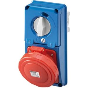 Enchufe interbloqueado azul Gewiss GW66337N Enchufe interbloqueado azul Gewiss GW66337N