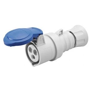 GEWISS GW62004H Enchufe móvil recto - 16A, IP44/IP54, Azul GEWISS GW62004H Enchufe móvil recto - 16A, IP44/IP54, Azul