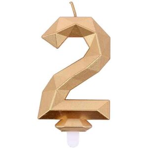 Graziano - Candelina 2 - 7.5 cm - Verjaardagskaars Graziano - Candelina 2 - 7.5 cm - Verjaardagskaars