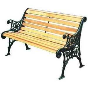 Blinky Panchina da Giardino - Ghisa e Legno 116x56x70cm - Panchina da Giardino Blinky Panchina da Giardino - Ghisa e Legno 116x56x70cm - Panchina da Giardino