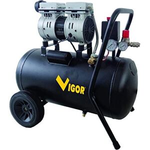 Compresor silencioso Vigor VCA-S50 - 2 cilindros, 50L, 1HP Compresor silencioso Vigor VCA-S50 - 2 cilindros, 50L, 1HP
