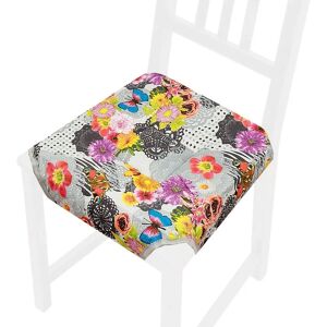 Emmevi - Model MV - Cotone Lavabile - Morbido Fiori - 40x40cm - Cuscino Sedia Emmevi - Model MV - Cotone Lavabile - Morbido Fiori - 40x40cm - Cuscino Sedia