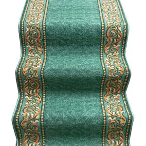 Emmevi Modello 67x450 cm Tappeto Porta con Motivo Barocco - Verde Emmevi Modello 67x450 cm Tappeto Porta con Motivo Barocco - Verde