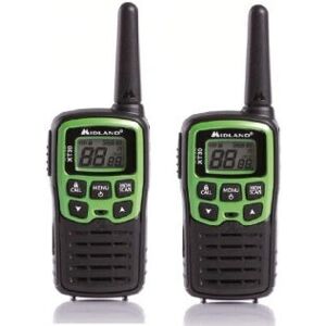 Midland XT30 Two-Way Radio - 16 Channels, Black & Green Midland XT30 Two-Way Radio - 16 Channels, Black & Green