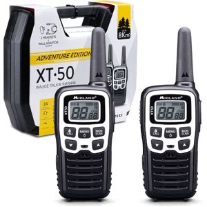 Midland XT50 Adventure Two-Way Radio - 24 Channels, LCD, 8 km Midland XT50 Adventure Two-Way Radio - 24 Channels, LCD, 8 km