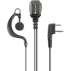 Midland MA21 L Pro Headset - Wired Ear-hook Calls/Music - Black Midland MA21 L Pro Headset - Wired Ear-hook Calls/Music - Black