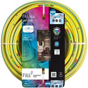 FITT - Manguera amarilla 5/8 (15mm) 25m - Kit de riego resistente y flexible FITT - Manguera amarilla 5/8 (15mm) 25m - Kit de riego resistente y flexible