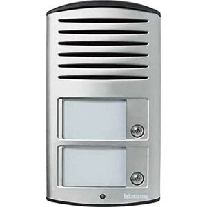 Interphone de porte Legrand BTicino - Argent, 2 boutons, système 2 fils - Publicité Interphone de porte Legrand BTicino - Argent, 2 boutons, système 2 fils - Publicité