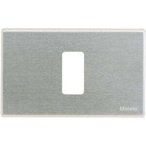 BTicino Aluminum Oxidal Switch Plate - 1 Module - Ivory - Electrical Switch Plate BTicino Aluminum Oxidal Switch Plate - 1 Module - Ivory - Electrical Switch Plate