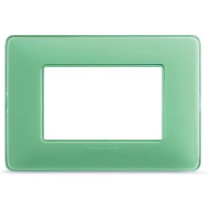B-Ticino Model AM4803CVC Serie Matix Afdekkplaat voor 3 Modules - Groene Thee B-Ticino Model AM4803CVC Serie Matix Afdekkplaat voor 3 Modules - Groene Thee