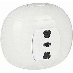 BTicino Modello sp80bf - Presa ovale 2P+T - Bianco BTicino Modello sp80bf - Presa ovale 2P+T - Bianco