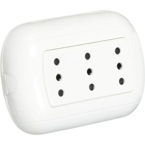 BTicino 10A Oval Triple Power Outlet - Electrical Outlet BTicino 10A Oval Triple Power Outlet - Electrical Outlet