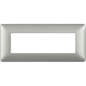 BTicino Matix Silver 6-Module Switch Plate - Electrical Switch Plate BTicino Matix Silver 6-Module Switch Plate - Electrical Switch Plate