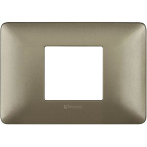 BTicino Titanium 2-Moduli Switch Plate - Switch Plate BTicino Titanium 2-Moduli Switch Plate - Switch Plate