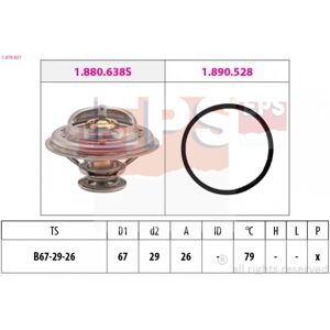 EPS 1.879.937 Thermostat - Wasser, 79°C, mit Dichtung EPS 1.879.937 Thermostat - Wasser, 79°C, mit Dichtung