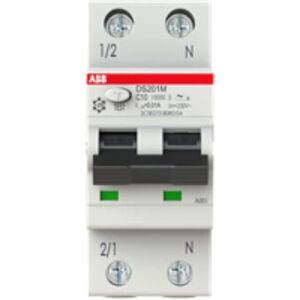 ABB DS201MA-B10/0,3 - Schutzschalter - 10kA, 1p+N - IP20 - 240V/230V - B-Charakteristik ABB DS201MA-B10/0,3 - Schutzschalter - 10kA, 1p+N - IP20 - 240V/230V - B-Charakteristik