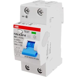 ABB F202A-25/0,03AP-R Residual Current Device - 2P 25A 30mA ABB F202A-25/0,03AP-R Residual Current Device - 2P 25A 30mA