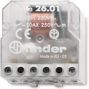 Finder 26.01.8.012.0000 10A Relæ - Panelmontering, 12V, SPST-NO Finder 26.01.8.012.0000 10A Relæ - Panelmontering, 12V, SPST-NO