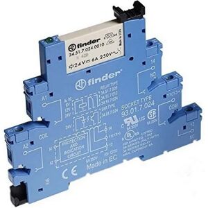 Finder 38.51.7.024.0050 24V Relais - Schnittstellenmodul - Relaismodul, 6A, DIN-Schiene Finder 38.51.7.024.0050 24V Relais - Schnittstellenmodul - Relaismodul, 6A, DIN-Schiene