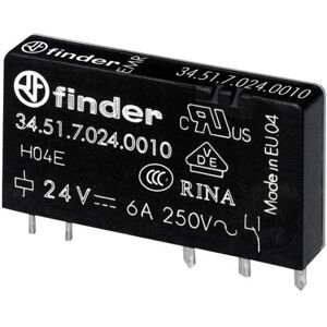 Finder 34.51.7.012.4010 Relais - 12V/DC, 6A, Umschalter, Leiterplattenmontage Finder 34.51.7.012.4010 Relais - 12V/DC, 6A, Umschalter, Leiterplattenmontage