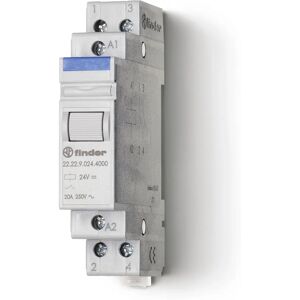 Finder 22.22.9.024.4000 Relais industrieel - 24V/DC, 20A, 2 NO Finder 22.22.9.024.4000 Relais industrieel - 24V/DC, 20A, 2 NO