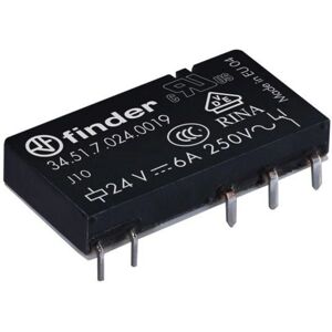 Finder 34 Series Power Relay SPDT 24V DC PCB Mounting Finder 34 Series Power Relay SPDT 24V DC PCB Mounting