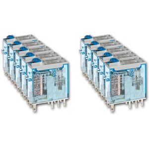 Finder 46.52.9.024.0040 24V Relais DPDT DC 8A - Relais Finder 46.52.9.024.0040 24V Relais DPDT DC 8A - Relais