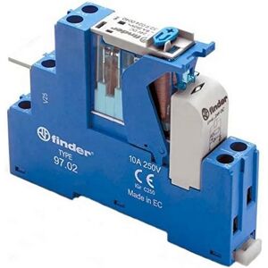 Finder 4C.02.9.024.0050 Relæ modul - 24V DC, 8A, 2 omskiftelige kontakter Finder 4C.02.9.024.0050 Relæ modul - 24V DC, 8A, 2 omskiftelige kontakter
