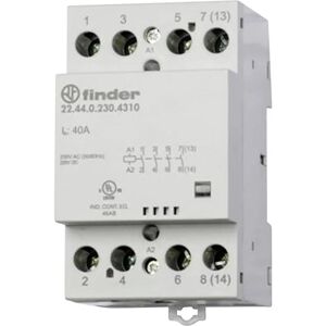 Finder 22 Series Contactor - 2 NO, 2 NC, 440V/AC, 24V coil Finder 22 Series Contactor - 2 NO, 2 NC, 440V/AC, 24V coil