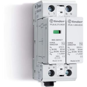 Protezione da sovratensione Finder - 20kA, 275V, Tipo 2, 7P Protezione da sovratensione Finder - 20kA, 275V, Tipo 2, 7P