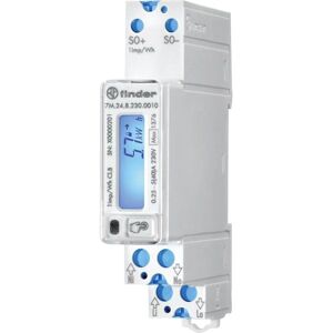 Finder 7M2482300010 - Energy Meter - 1-Phase Digital 40A MID Certified Finder 7M2482300010 - Energy Meter - 1-Phase Digital 40A MID Certified